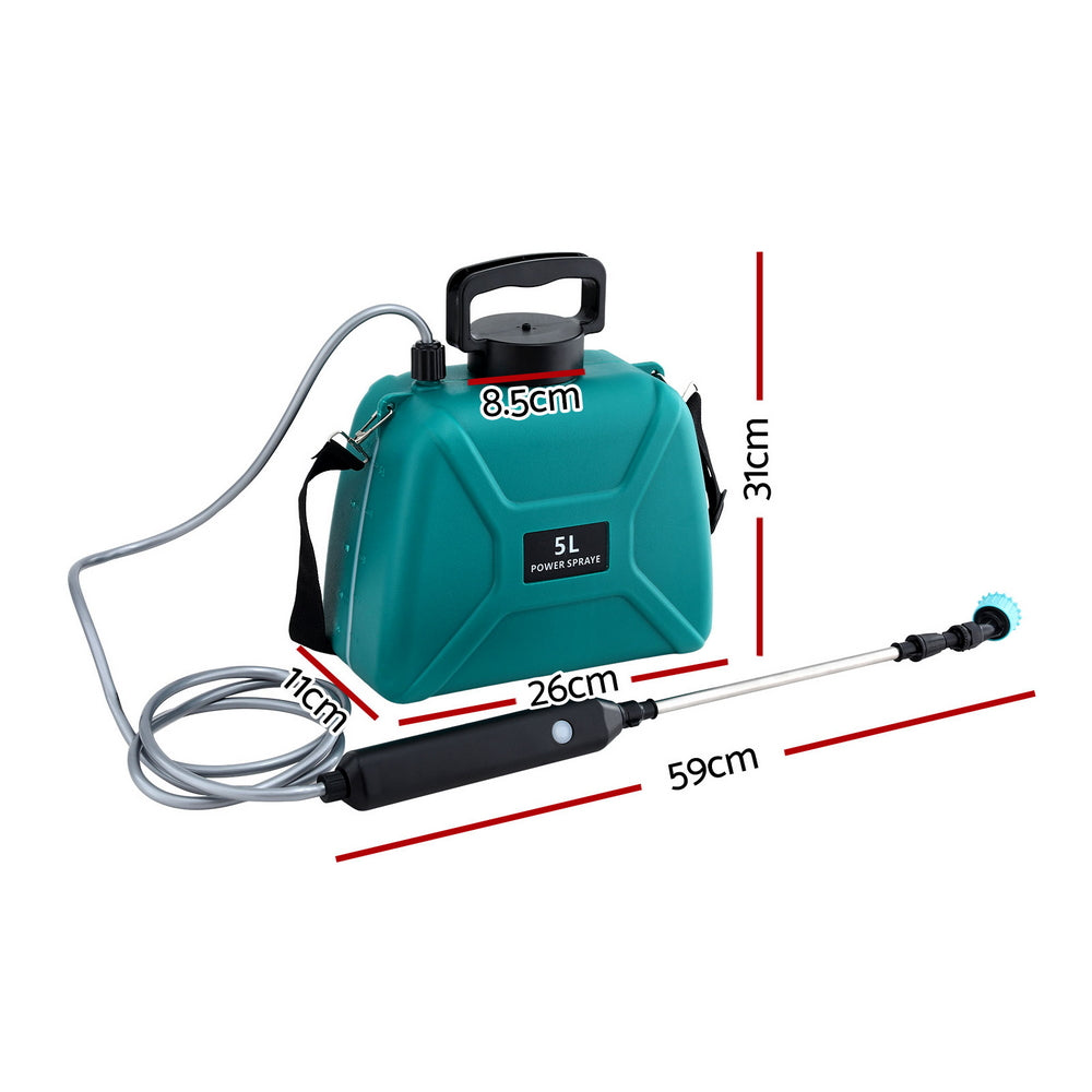 Electric Garden Sprayer | 5L | USB Rechargeable | Shoulder Weed Sprayer