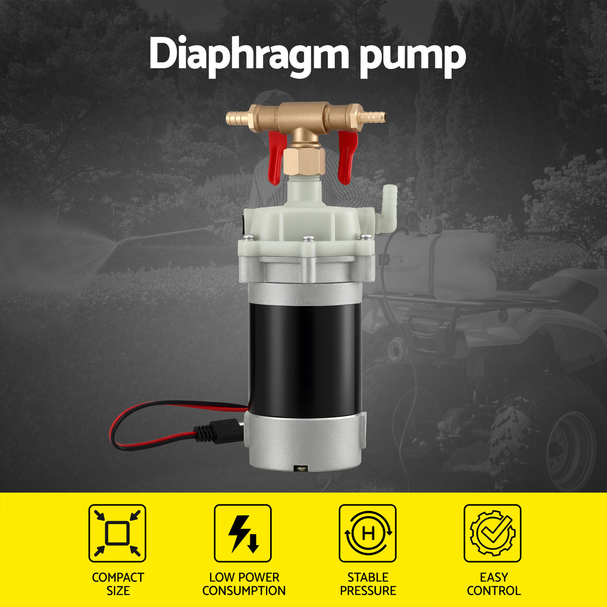 12V Garden Pump Sprayer | Diaphragm Pressure Pump | Lawn & Garden Use