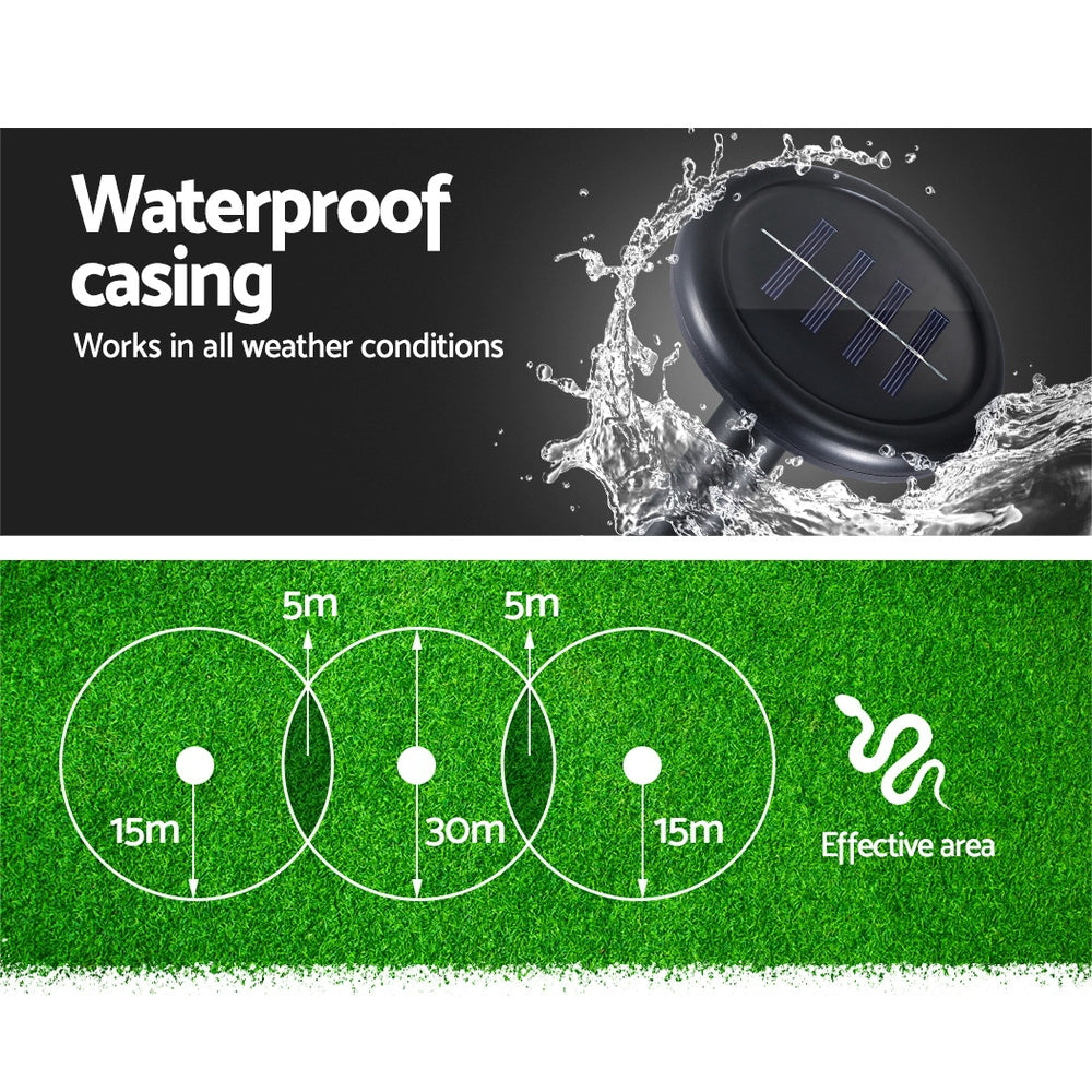 Snake Repeller | 8X Ultrasonic Solar Powered Pest Control