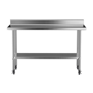 Stainless Steel Kitchen Bench | 1500x600mm | 430 Grade | Splashback