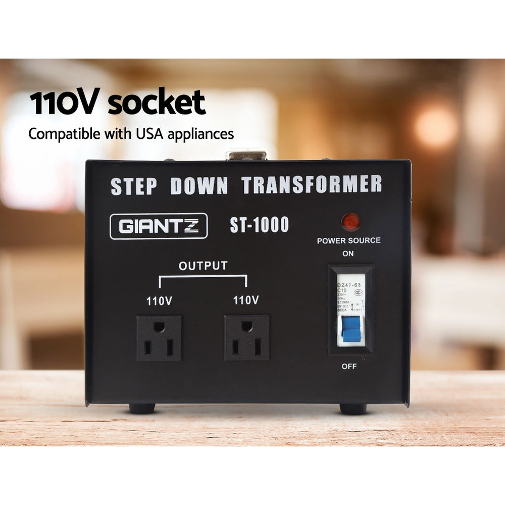 Step Down Transformer | 1000W | 240V to 110V Voltage Converter | AU-US