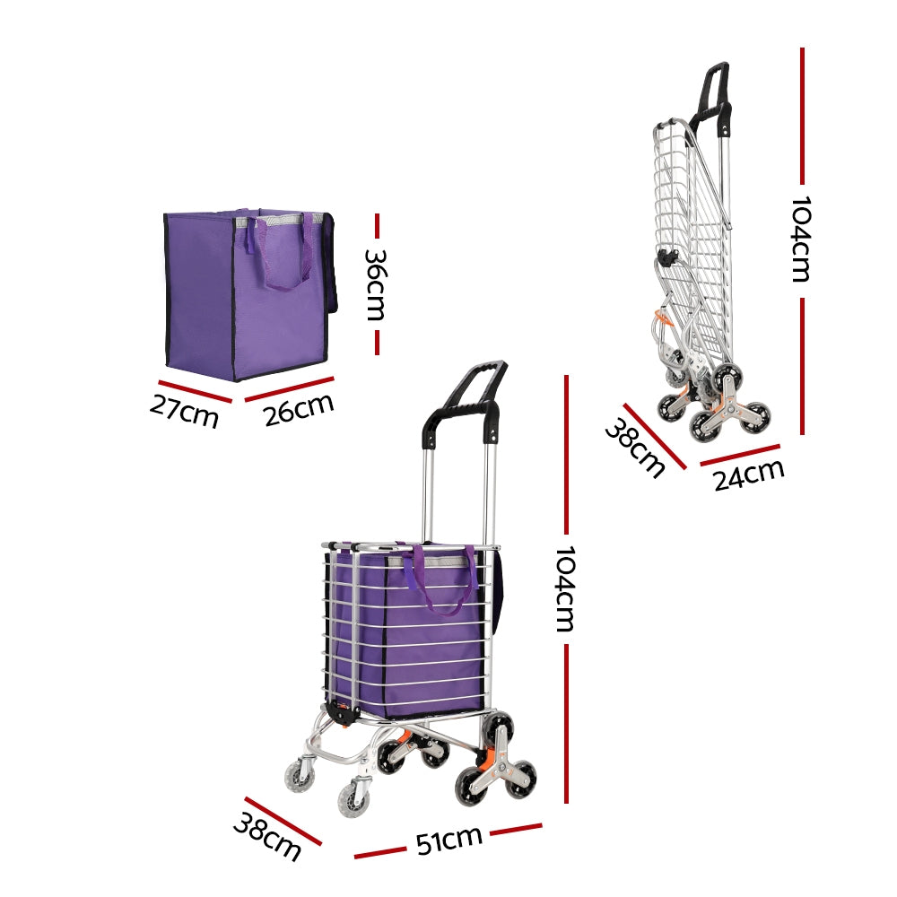 Emajin | Shopping Cart Trolley | 35L | Foldable Climbing Wheels