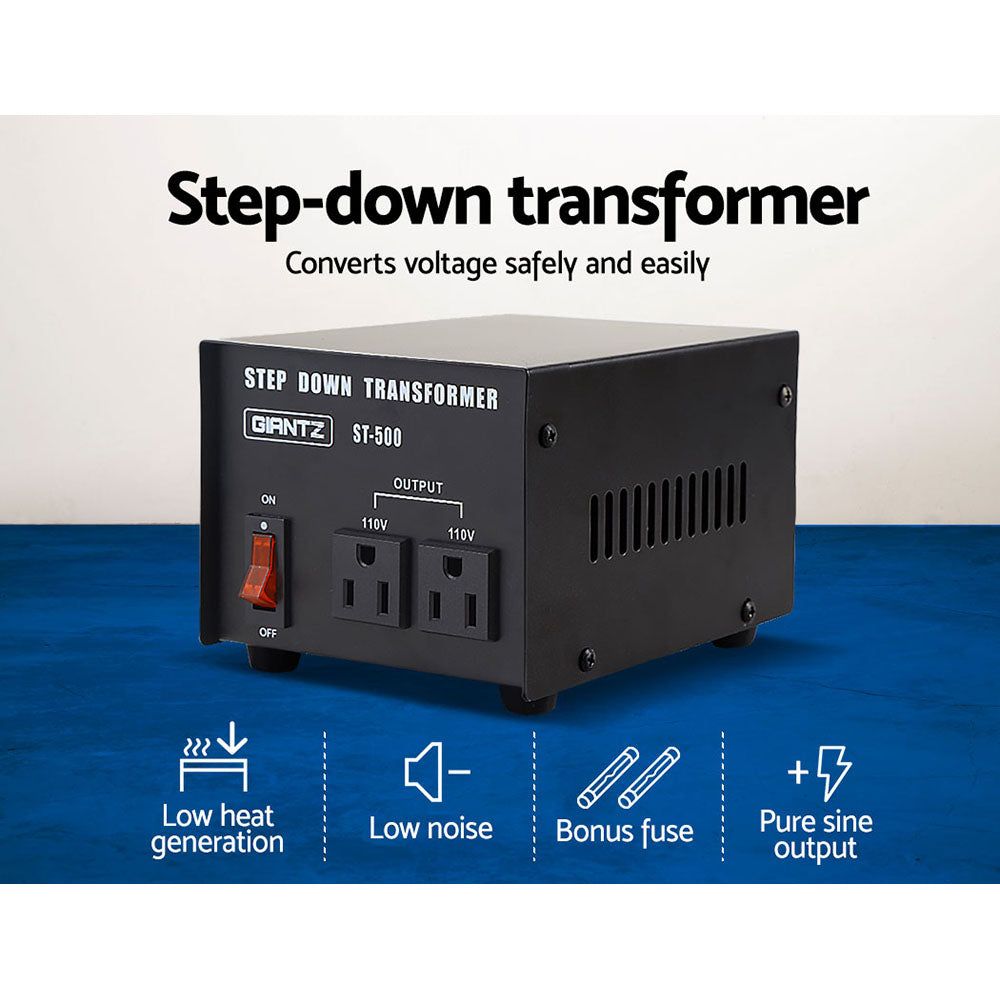 Step Down Transformer | 500W | 240V to 110V | Voltage Converter | AU-US