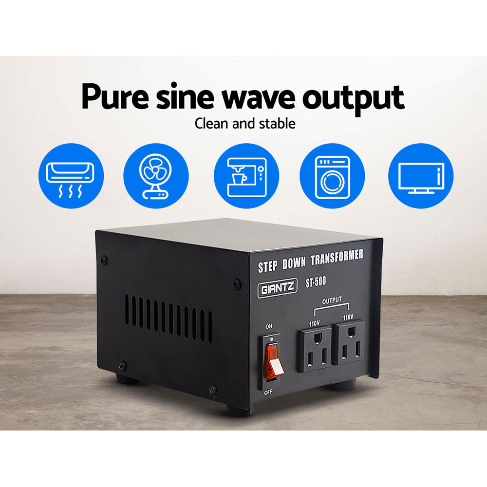 Step Down Transformer | 500W | 240V to 110V | Voltage Converter | AU-US
