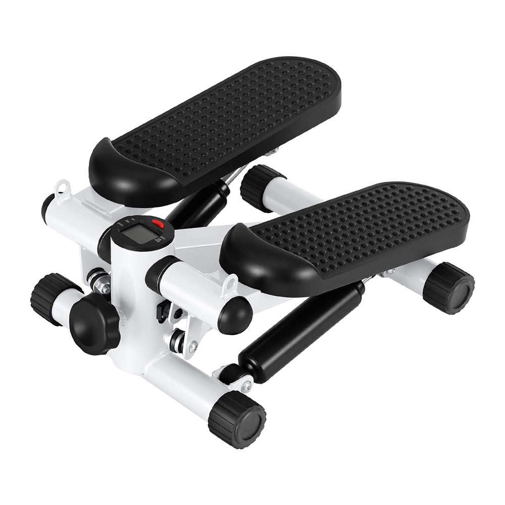 Everfit Mini Stepper | Compact Home Workout Step Machine with Resistance Ropes | White
