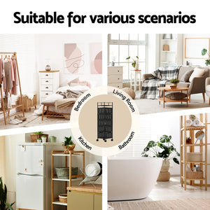 Storage Trolley | 5-Tier Kitchen Cart | Rolling Storage Rack | Black