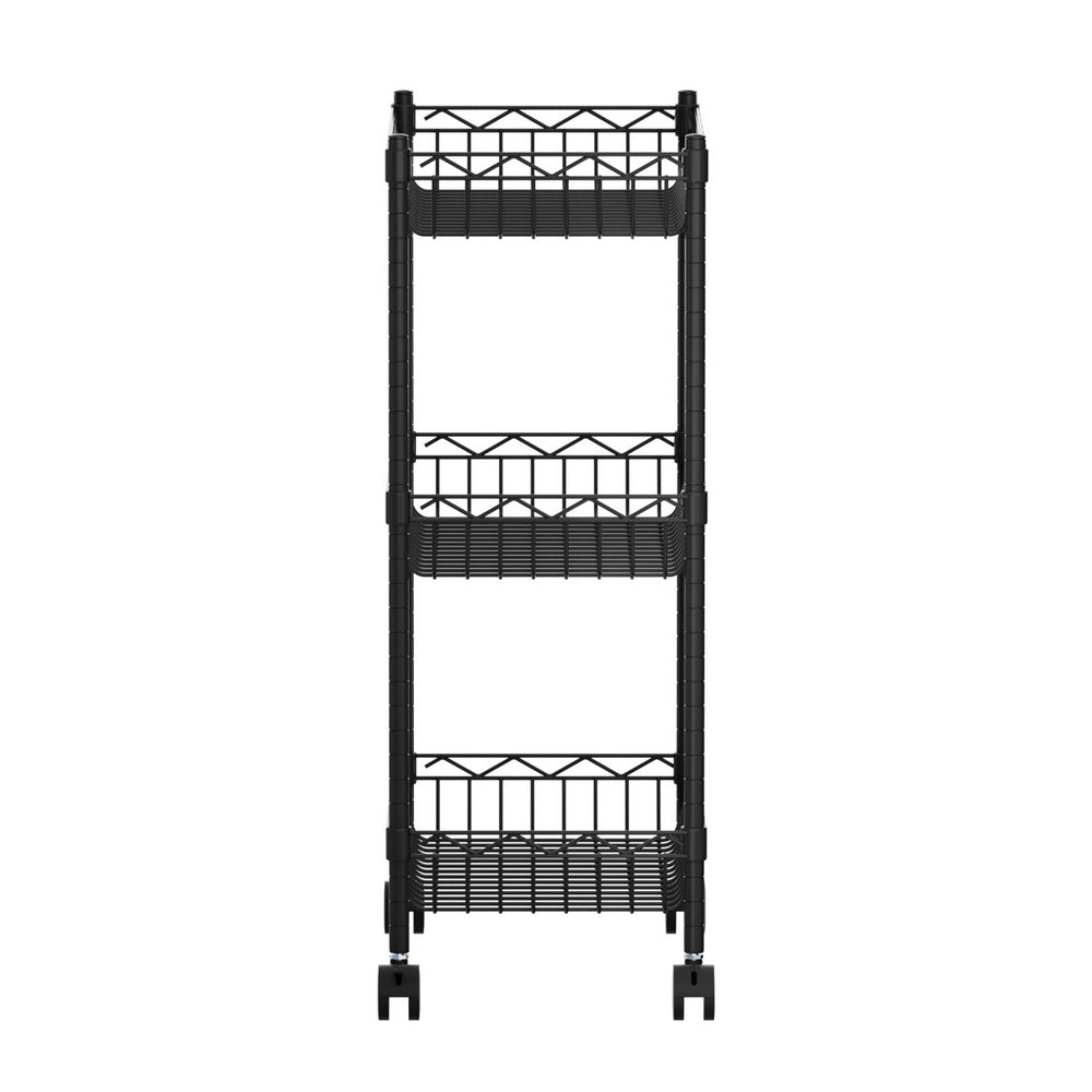 Shelving Unit | 3 Tier | Adjustable Storage Rack | With Wheels