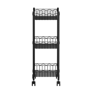Shelving Unit | 3 Tier | Adjustable Storage Rack | With Wheels