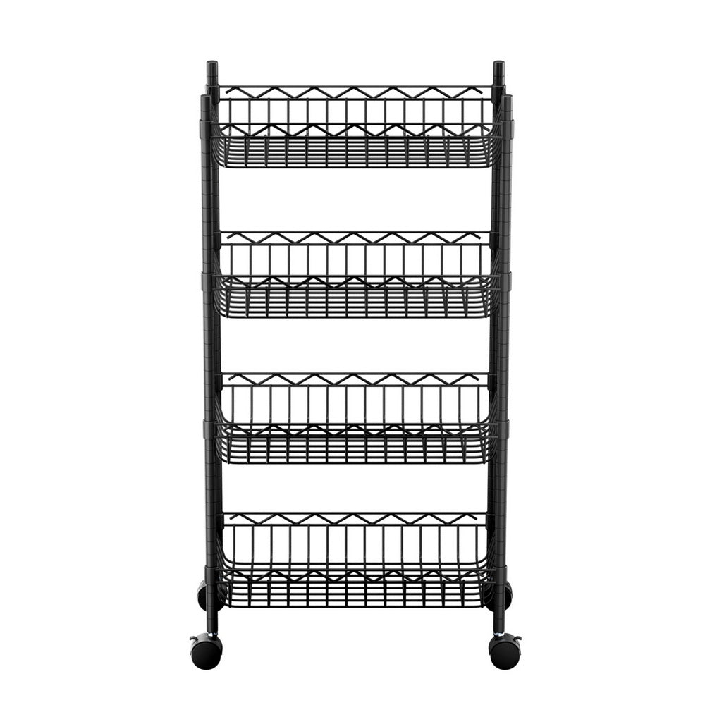 Storage Shelving Unit | 4 Tier | Adjustable | With Wheels | Garage Kitchen