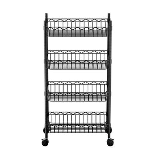 Storage Shelving Unit | 4 Tier | Adjustable | With Wheels | Garage Kitchen