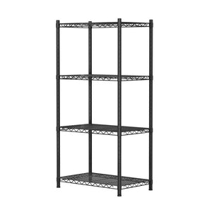 Steel Shelving Rack | 4 Tier | Adjustable Storage Shelves | Garage Kitchen