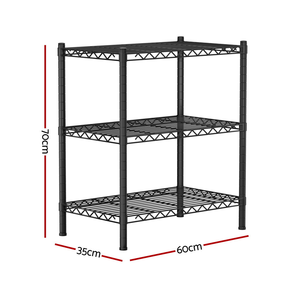 Shelving Unit | 3 Tier | Adjustable Steel Storage Rack