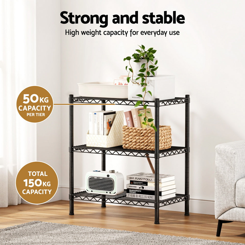 Shelving Unit | 3 Tier | Adjustable Steel Storage Rack