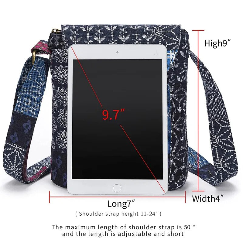 Cool Hippie Boho Styled Crossbody Shoulder Bag | Various Colours