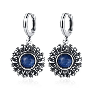 Natural Stone Bohemian Drop Earrings | Kyanite & Moonstone | Assorted Designs