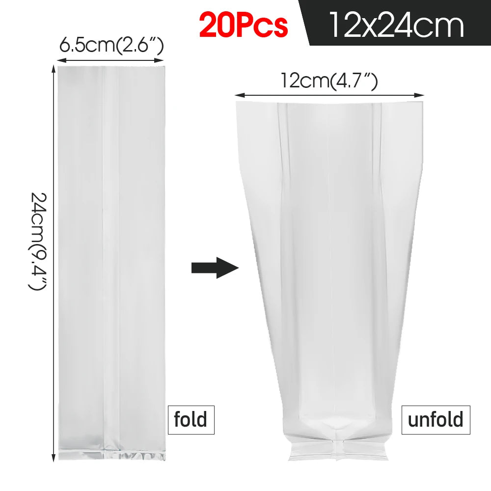 Polypropylene Mushroom Grow Bags | Autoclavable Cultivation Bags for Spawn & Substrate | Multiple Sizes & Pack Options