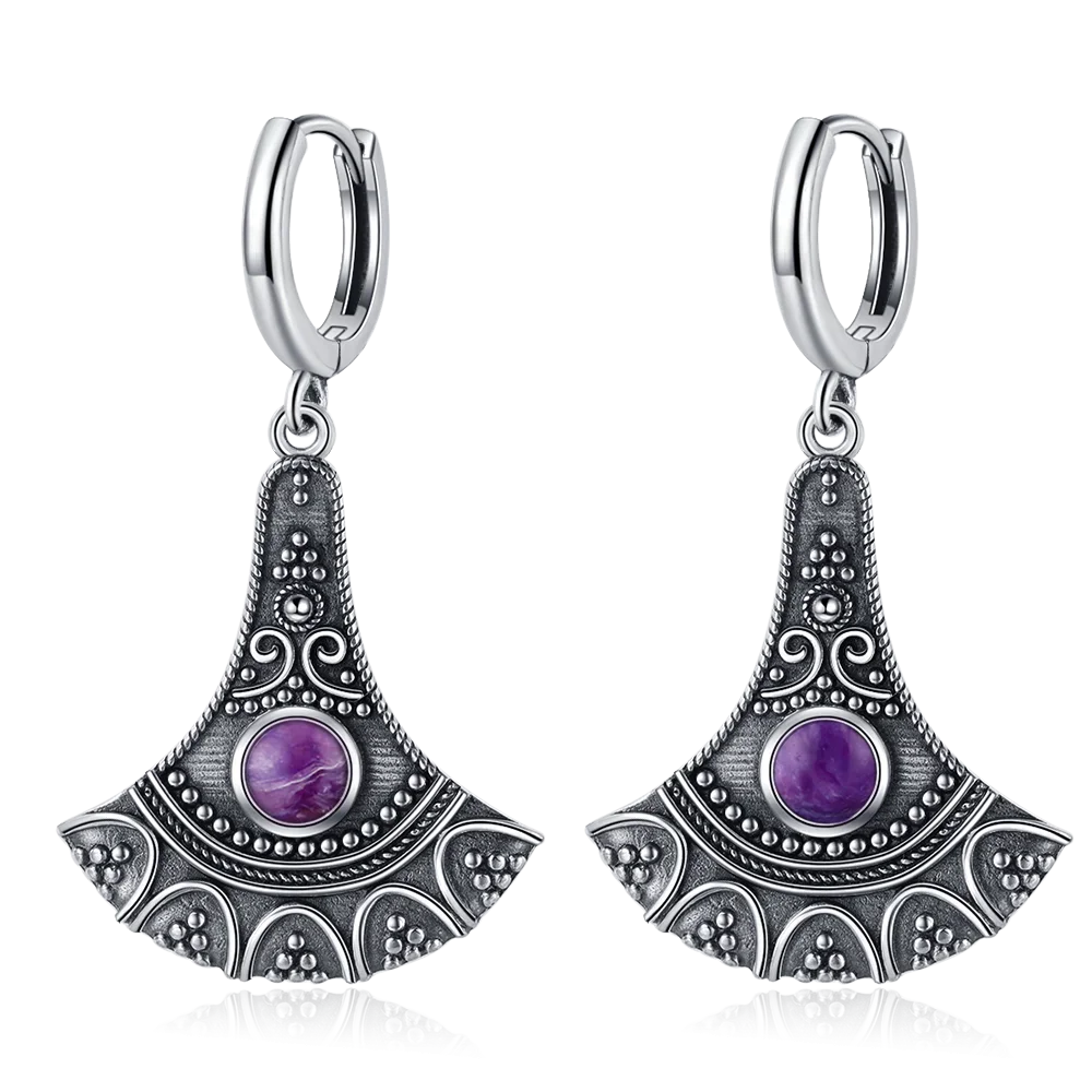Natural Stone Bohemian Drop Earrings | Kyanite & Moonstone | Assorted Designs