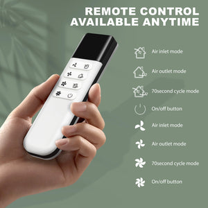 4W ECO-Friendly Two-Way Bathroom Exhaust Fan with Remote Control | Wall or Window Mount