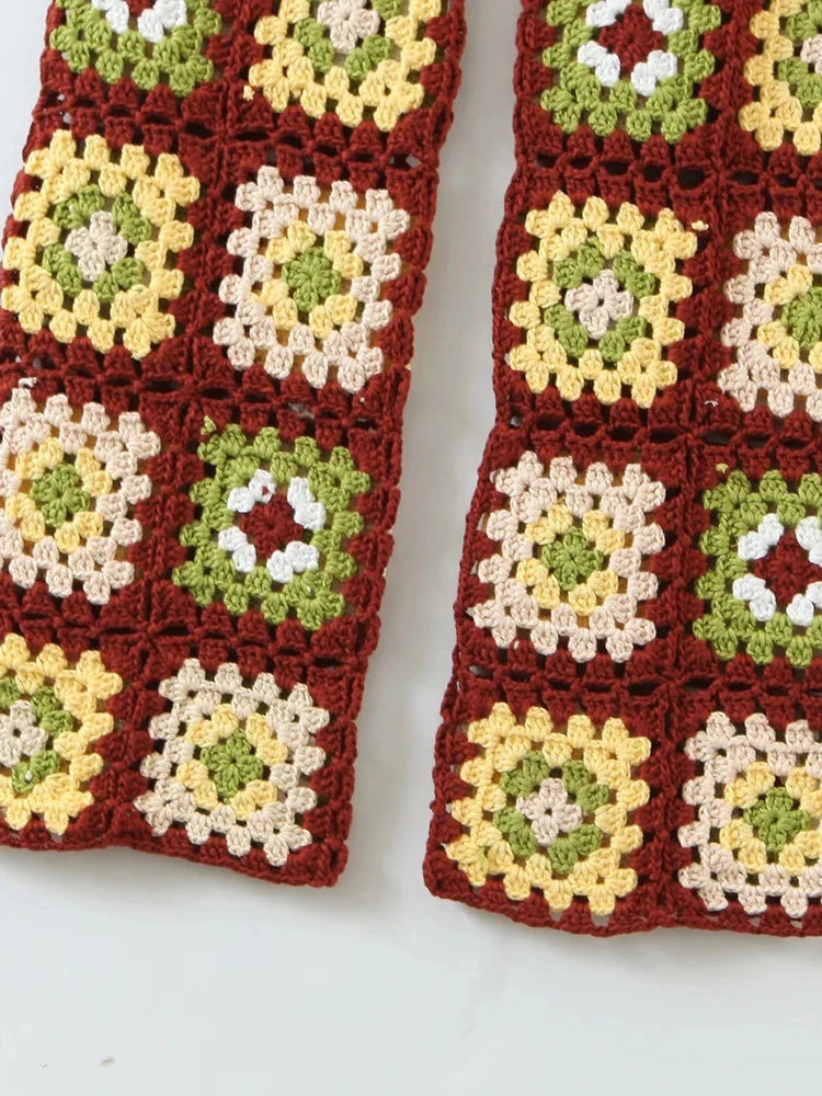 New Handmade Crochet Patchwork Hippie Pants | Free Size