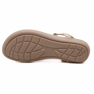 Women's Boho Crystal Flower Sandals | Ethnic Flat Flip-Flops | Casual Beach Shoes | Blue & Beige | Sizes 35-42
