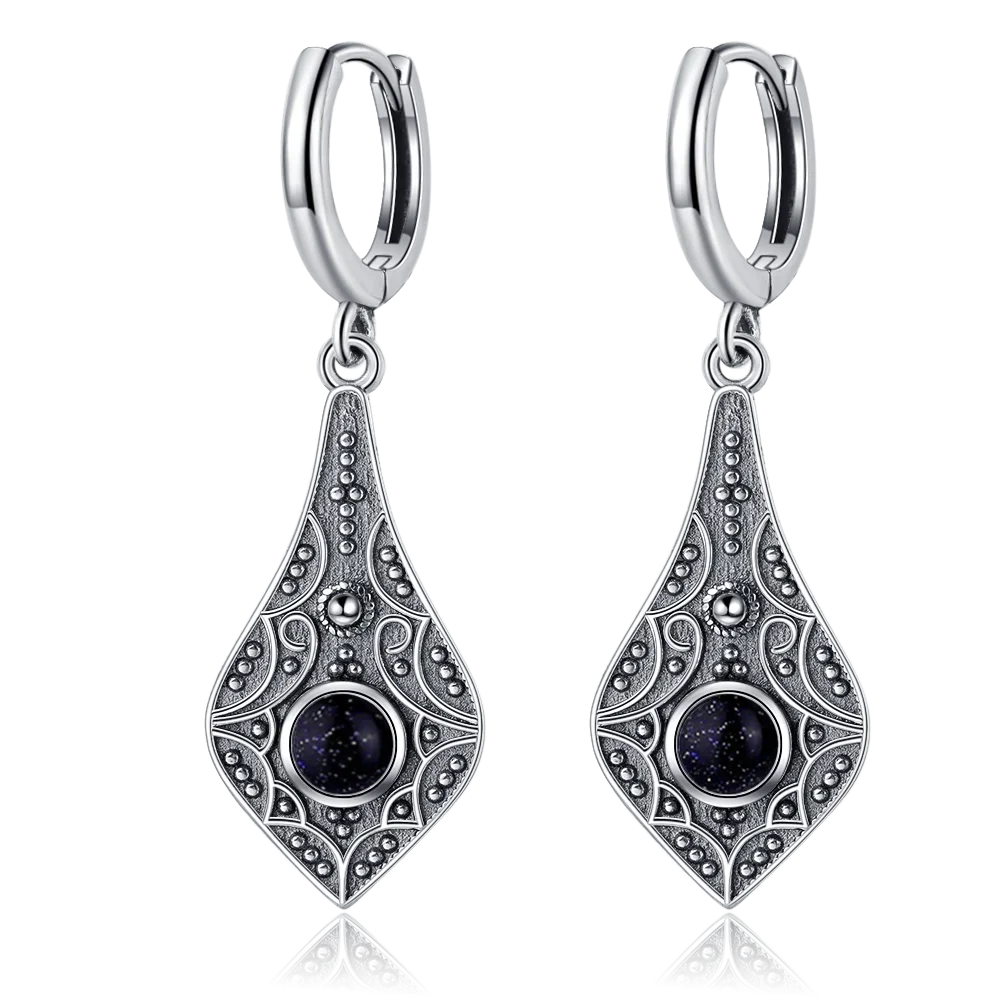 Natural Stone Bohemian Drop Earrings | Kyanite & Moonstone | Assorted Designs