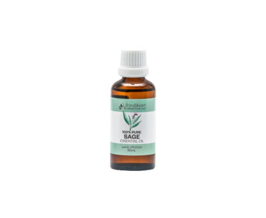 Sage 50ml Essential Oil | 100% Pure | Vrindavan