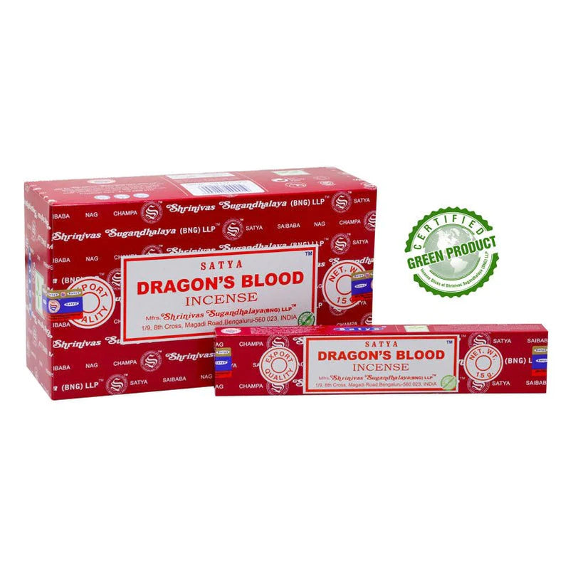 Satya Dragons Blood Incense Sticks - 180 Grams