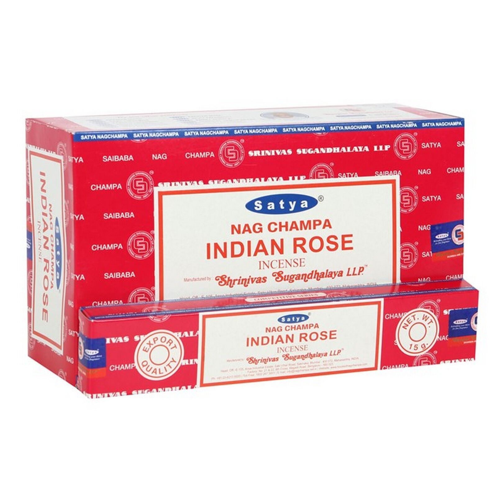 Satya Indian Rose Incense Sticks - 180 Grams