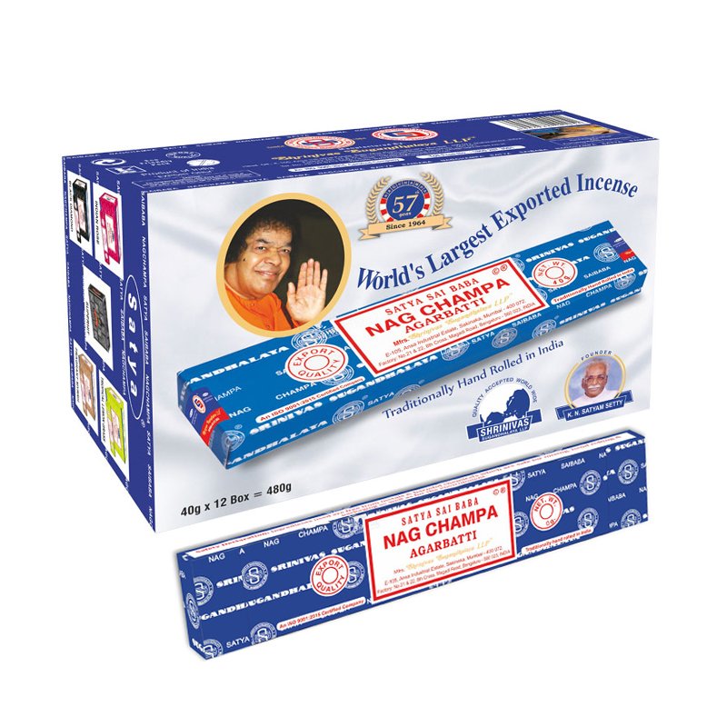 Satya Nag Champa Incense Sticks - 480 Grams - VFM