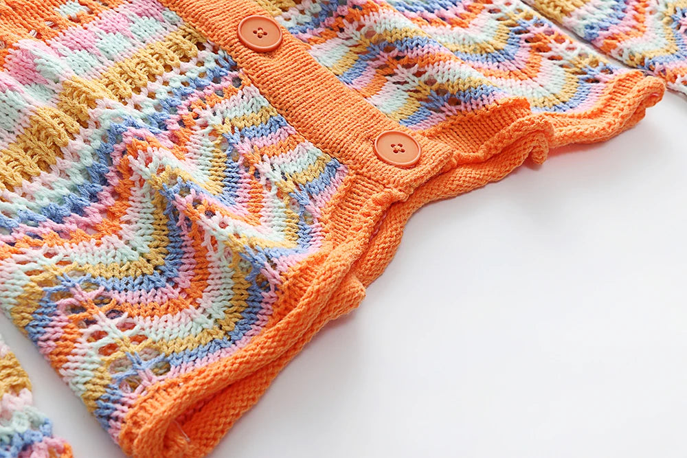 Colourful Hippie Striped Sweaters | Knitted + O-Neck | S-XL