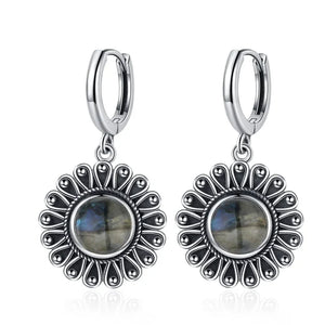 Natural Stone Bohemian Drop Earrings | Kyanite & Moonstone | Assorted Designs