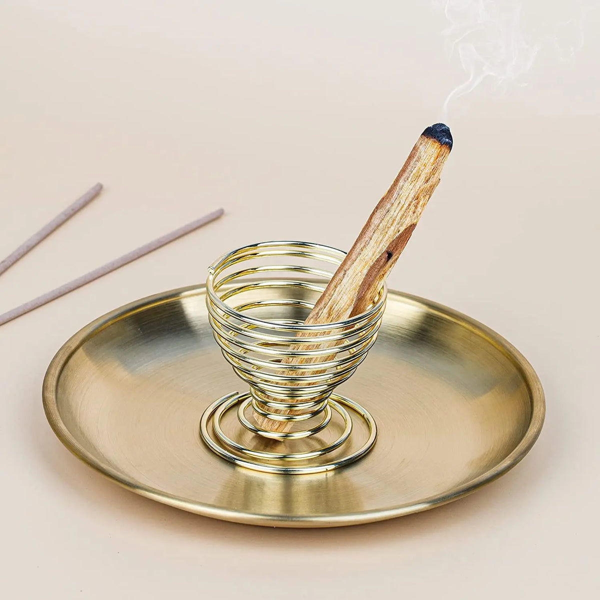 Brass Incense + Smudge + Palo Santo Burner | 5 in 1 Design