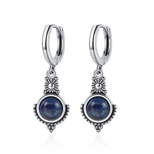 Natural Stone Bohemian Drop Earrings | Kyanite & Moonstone | Assorted Designs