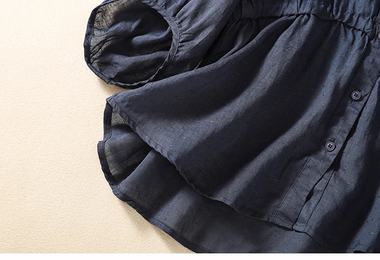 Beautiful Women's V-Neck Cotton Blouse | Various Colours | Size M-2XL