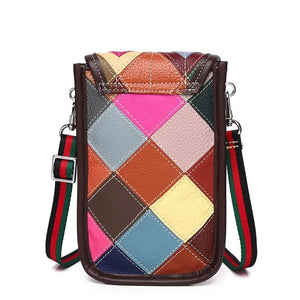 Cute Mini Cross Should Leather Patchwork Messenger Bag