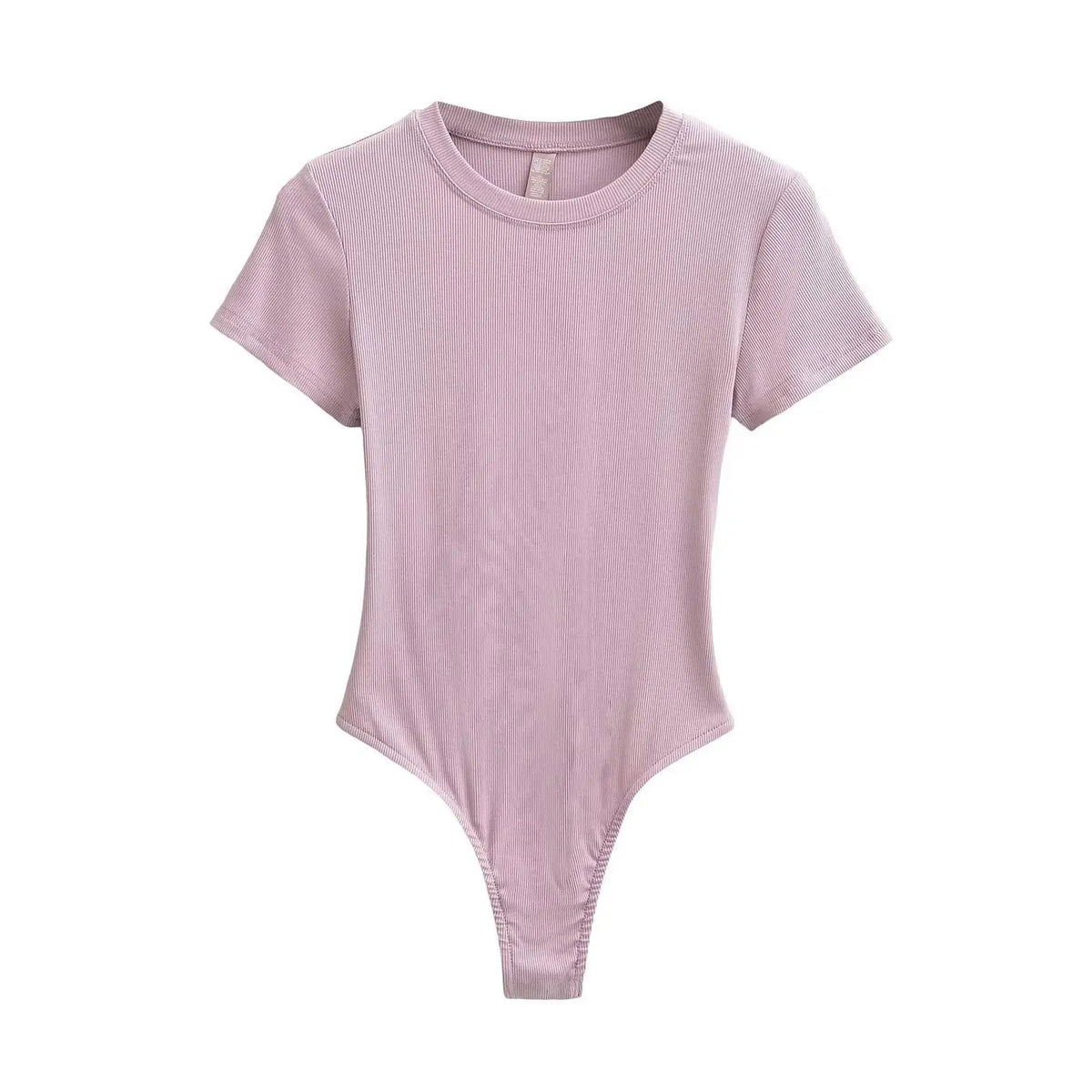 Bohemian Hippie Women's Summer Short Sleeve Knit Bodysuit | Stretchable Slim Fit | Casual Basic O - Neck Jumpsuit | S - L | 10+ Colourstop