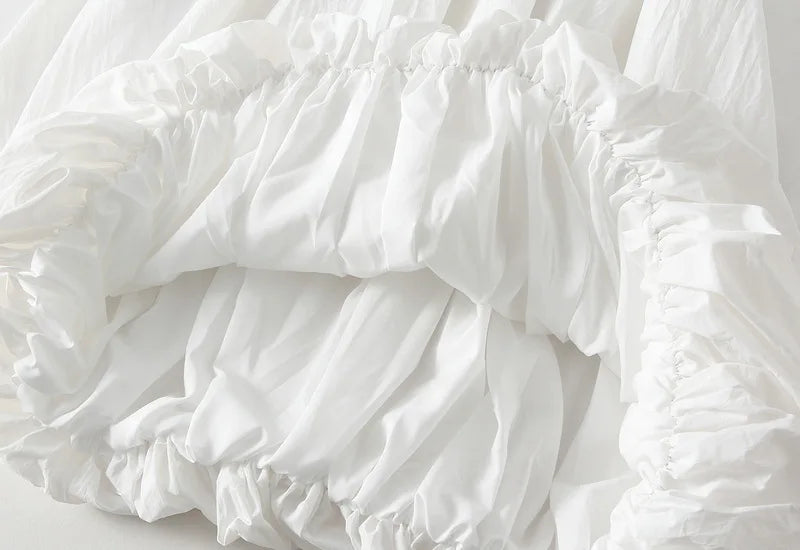 Solid Coloured High Waisted Skirt | Double Layered | Various Colours