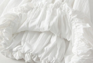 Solid Coloured High Waisted Skirt | Double Layered | Various Colours