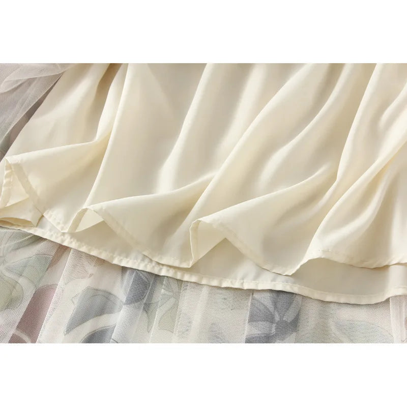 Women's Hippie Styled Three Layered Floral Skirt | Various Colours | Free Size