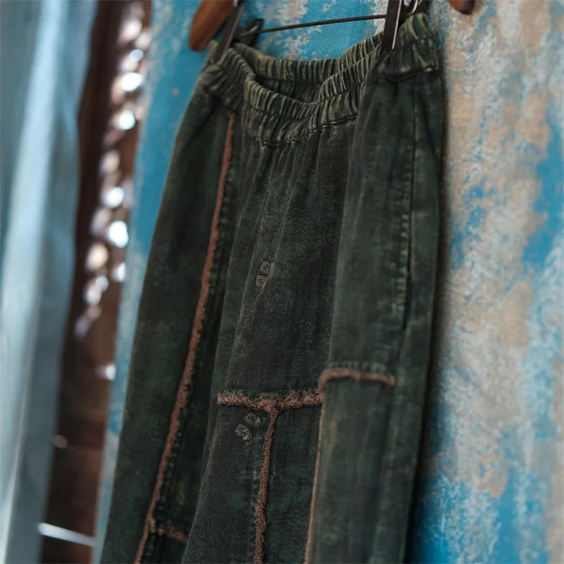 Women's Wide Legged Cotton Pants | High Quality | Free Size