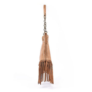High Quality Leather Bohemian Tote Bag With Tassels | Black + Brown Options