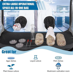 Large Still Air Box Mushroom Grow Tent | 38×20×25 Inch Workstation Flow Hood | For Mycology, Agar & Mushroom Grow Bags