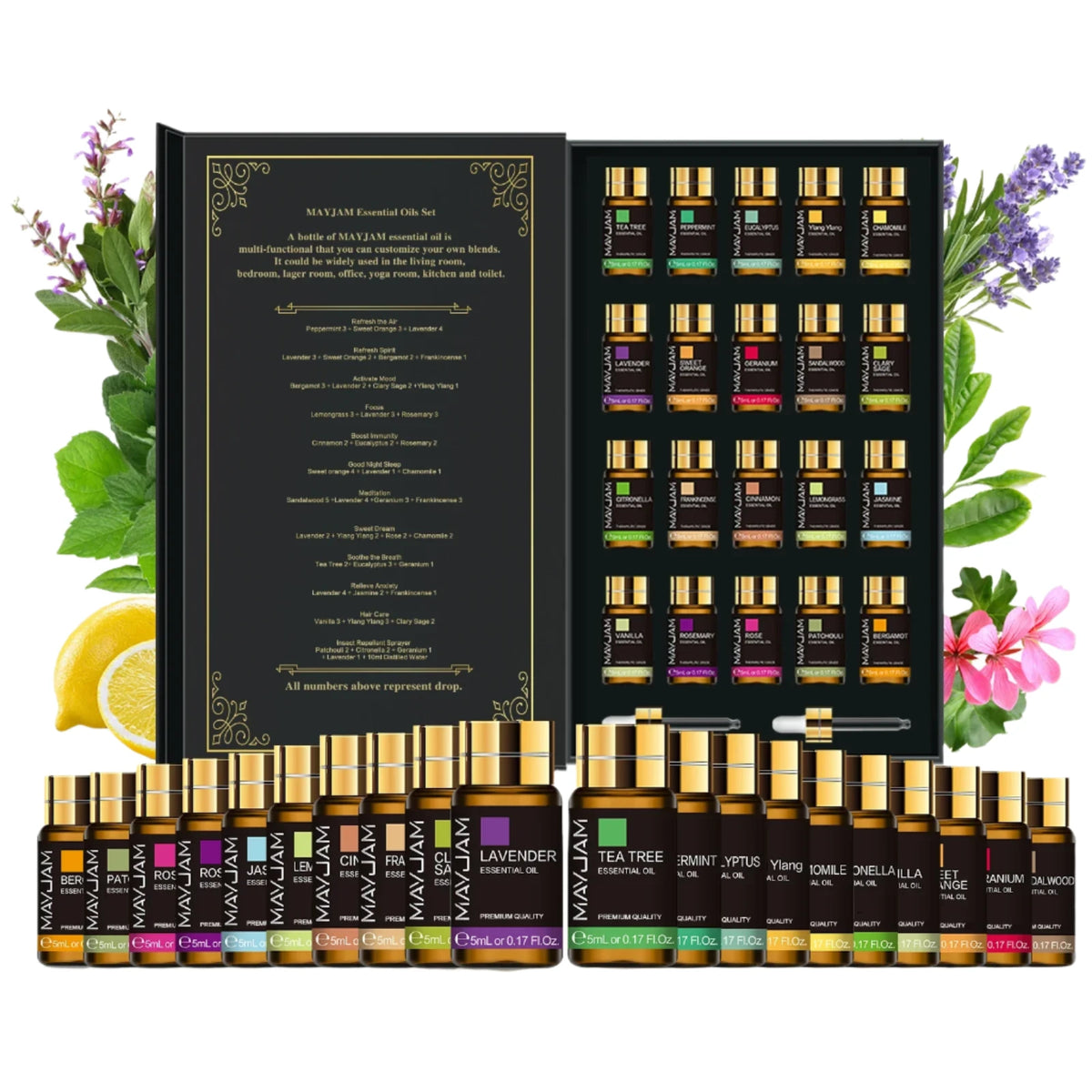 Essential Oil Set With Carry Case | 20 PCS Kit