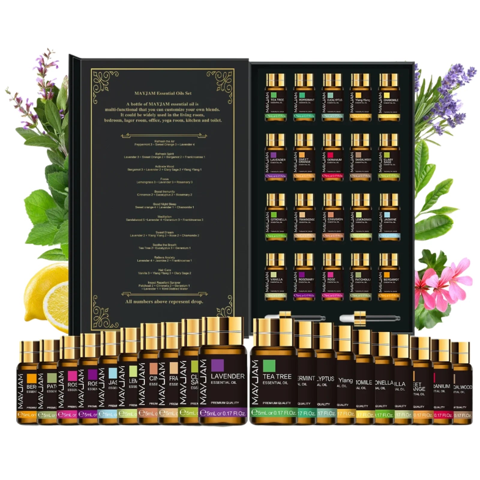 Essential Oil Set With Carry Case | 20 PCS Kit