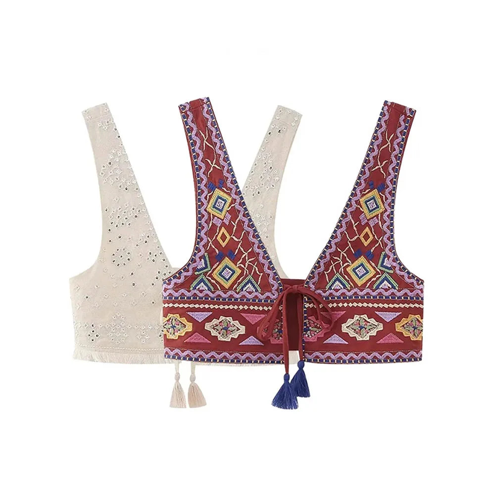 Women's Hippie Festival Sexy Top With Tassels | 2 Colours | Sizes S-L
