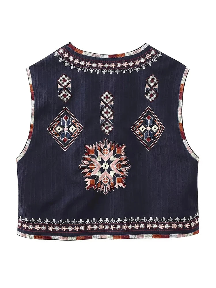 Women's Hippie Outerwear Vest Top | Sleeveless | Sizes XS-L
