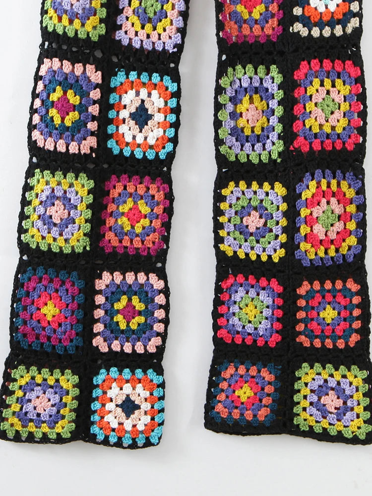 New Handmade Crochet Patchwork Hippie Pants | Free Size