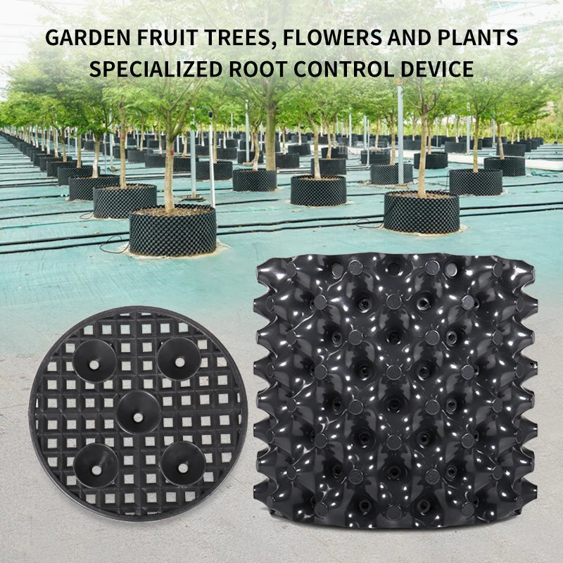 Root Control Air Pruning Nursery Pots | Fast Root Growth Training Containers | 9 Sizes | Durable Black PVC | Bonsai, Trees & Transplanting