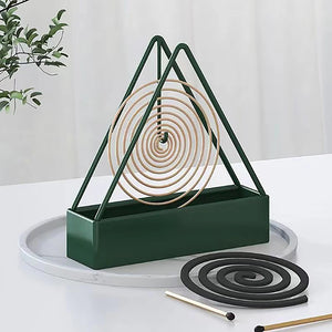 Iron Mosquito Coil Holder / Incense Coil Holder With Ash Catcher