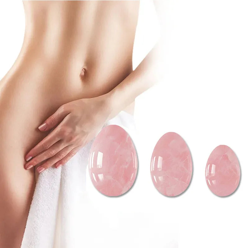 Natural Crystal Yoni Egg Set | Vaginal Muscle Firming | Undrilled